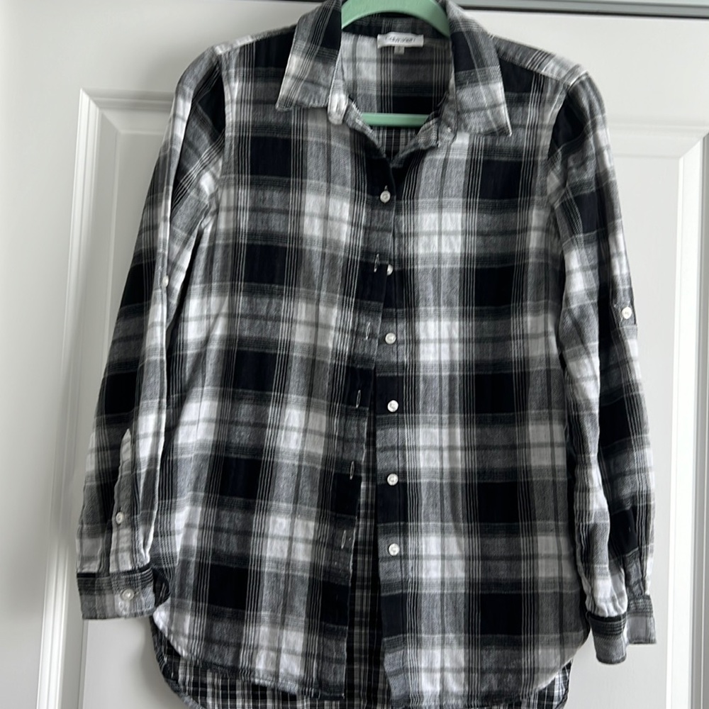 Ladies Calvin Klein button up blouse size S